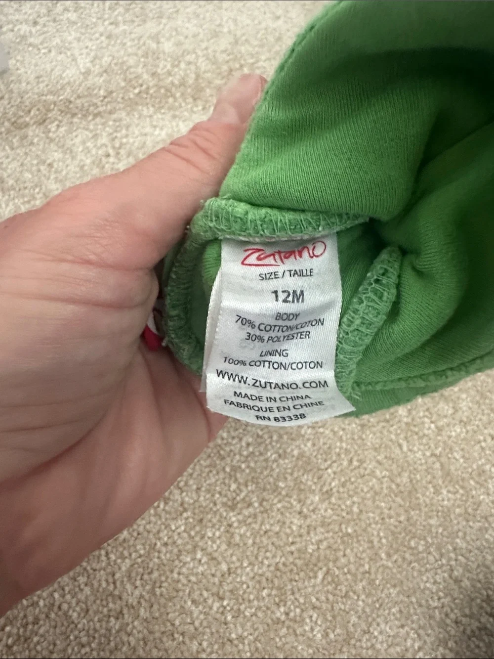 Zutano soft cotton